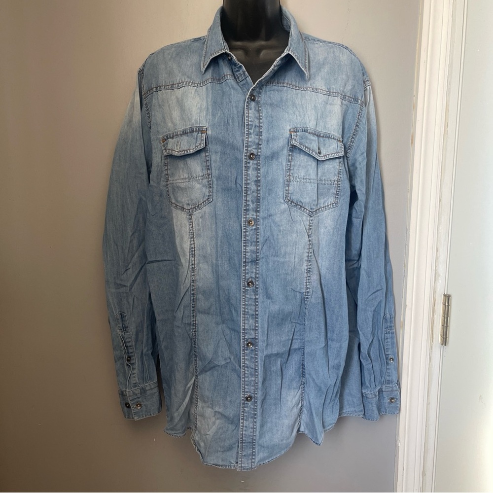 Coastal Classic Blue Chambray short dress